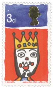 Picture of 3 Groups of 5 Christmas Stamps