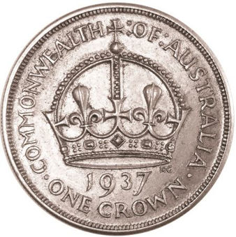 Picture of Australia, George VI Crown Very Fine, 1937