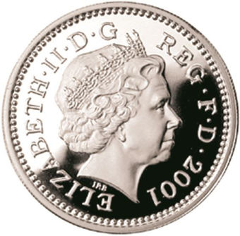 Picture of Elizabeth II, £1 (Northern Ireland Pound) 2001 Proof Sterling Silver