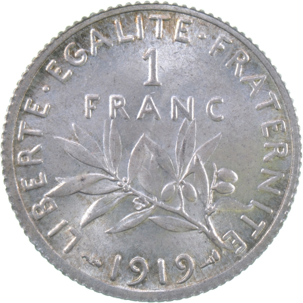 Picture of France, 1 Franc Ext Fine 1919