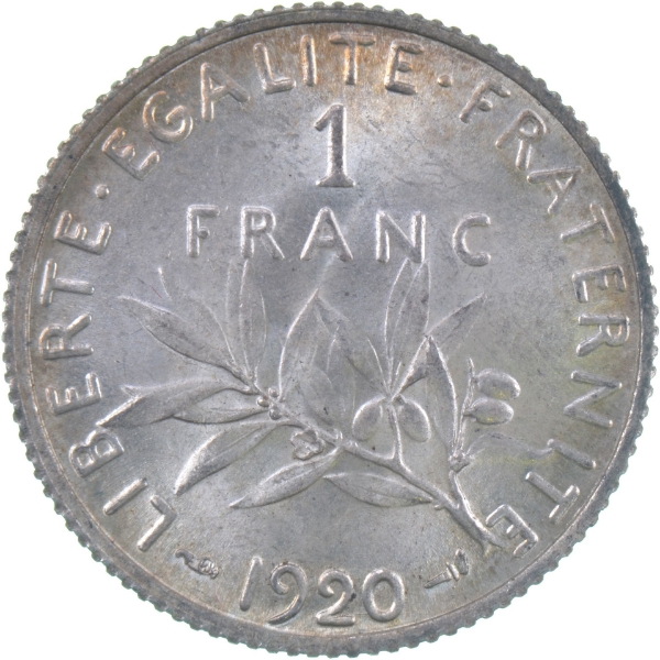 Picture of France, 1 Franc Ext Fine, 1920