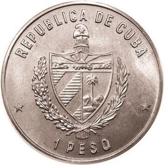 Picture of Cuba, 1 Peso 1985 Iguana Head CN