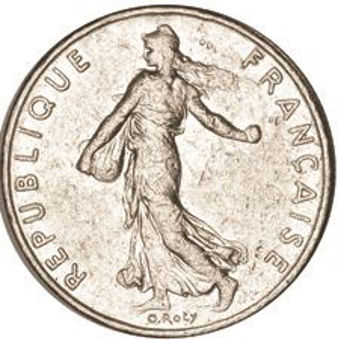 Picture of France, Pre Euro 9 Coin Set