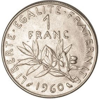 Picture of France, Pre Euro 9 Coin Set