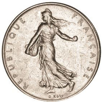Picture of France, Pre Euro 9 Coin Set