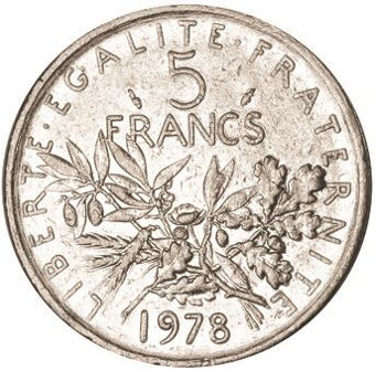 Picture of France, Pre Euro 9 Coin Set