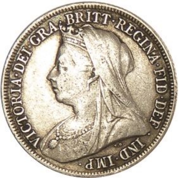 Picture of Victoria, Shilling (Old Head) Fine
