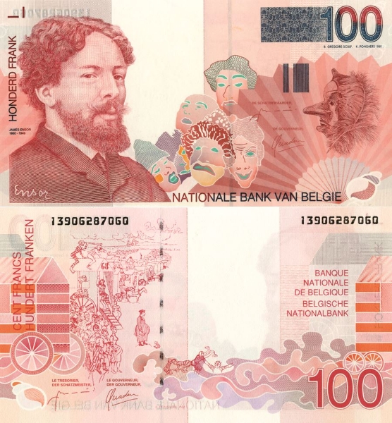 Picture of Belgium 100 Francs nd P147 Unc