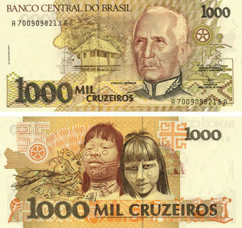 Picture of Brazil 1000 Cruzeiros P231 Unc