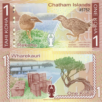 Picture of Chatham Islands 1 Koha  Plastic