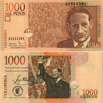 Picture of Colombia 1000 Pesos 2005 P456 Unc