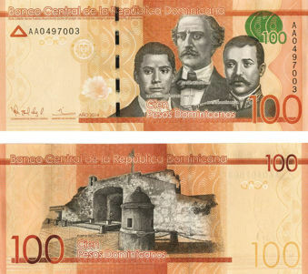 Picture of Dominican Republic 100 Pesos Dominicanos 2014 P190 Unc
