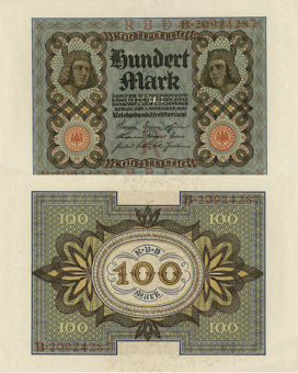 Picture of Germany 100 marks 1920 P69 Unc