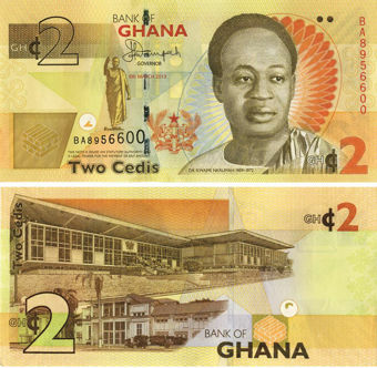 Picture of Ghana 2 Cedis P37A Unc
