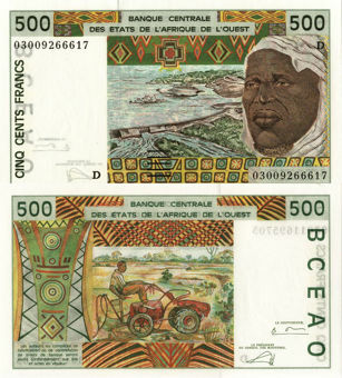 Picture of Mali (as W Afric States) 500 francs P410D Unc