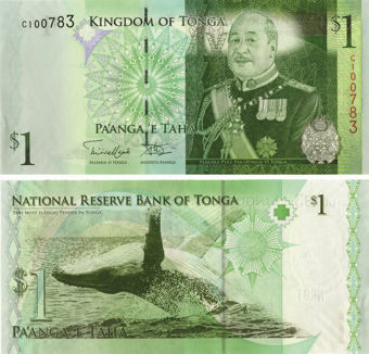Picture of Tonga 1 Pa'anga King George P37 Unc