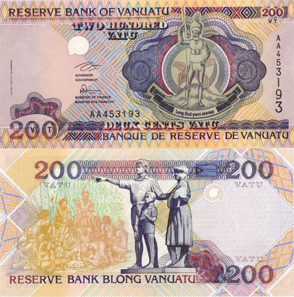 Picture of Vanuatu 200 Vatu P8  Unc