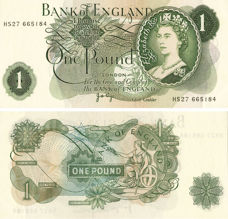 Picture of J B Page Portrait £1 B322 Unc