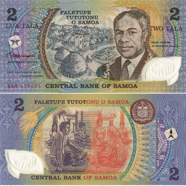 Picture of Samoa (Western) 2 Tala P31 Plastic Unc