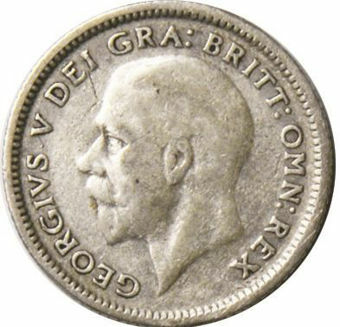 Picture of George V, Sixpence 1926 Circulated