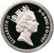 Picture of Elizabeth II, £1 (English Pound) 1987 Silver Proof Piedfort - in capsule