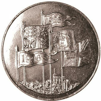Picture of Elizabeth II, £5 cupro-nickel 1996 Uncirculated