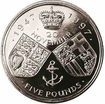 Picture of Elizabeth II, £5 1997 Uncirculated