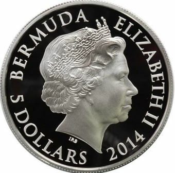Picture of Bermuda, $5 Silver Proof 2014