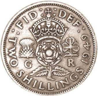 Picture of George VI, Florin Collection 1947-1951 Cupronickel