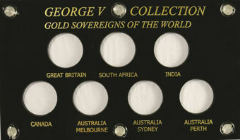 Picture of George V, Handmade Sovereign Capital Plastic Case