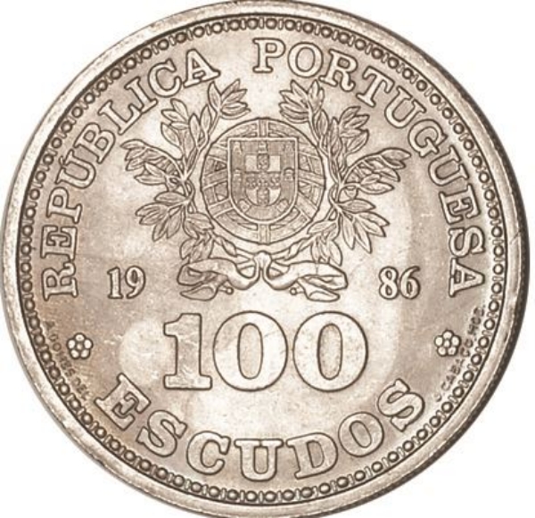 Picture of Portugal, 100 Escudos (World Cup) 1986
