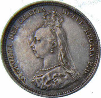 Picture of Victoria, Shilling 1887 Choice Uncirculated