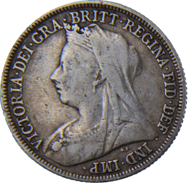 Picture of Victoria, Shilling (Old Head) 1893-1901 Very Good