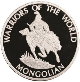 Picture of Congo, Roll of 12 Warrior Crowns Proof Silver Plated