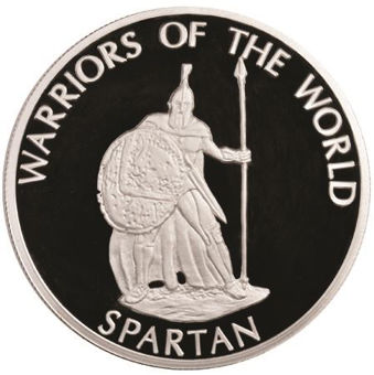 Picture of Congo, Roll of 12 Warrior Crowns Proof Silver Plated