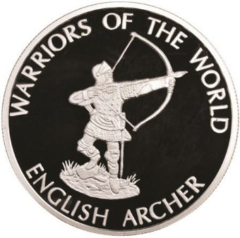 Picture of Congo, Roll of 12 Warrior Crowns Proof Silver Plated