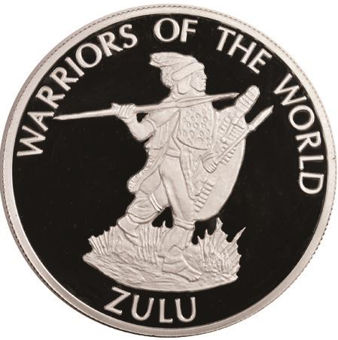 Picture of Congo, Roll of 12 Warrior Crowns Proof Silver Plated