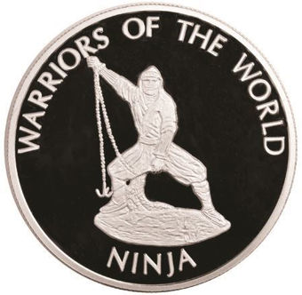 Picture of Congo, Roll of 12 Warrior Crowns Proof Silver Plated