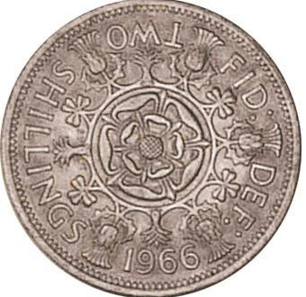 Picture of Elizabeth II, Complete date set of Florins