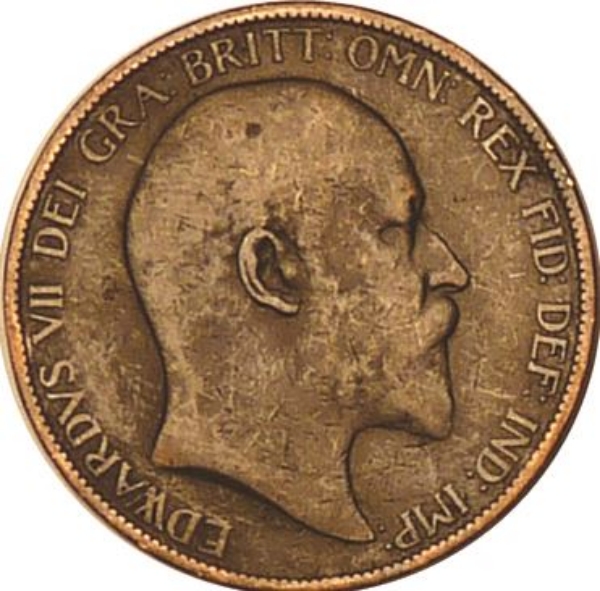 Picture of Edward VII, Penny 1904 Very Good