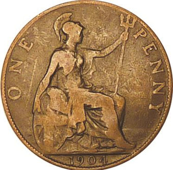 Picture of Edward VII, Penny 1904 Very Good