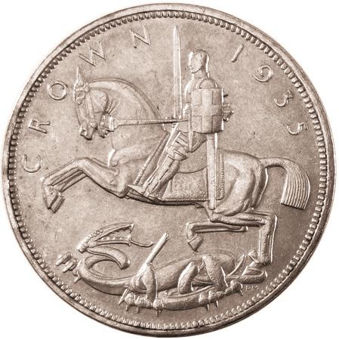 Picture of George V, Crown (Rocking Horse Commemorative) 1935 Unc