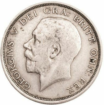 Picture of George V, Halfcrown (.925 fine Silver) 1914 Fine