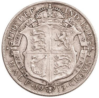 Picture of George V, Halfcrown 1915 Fine