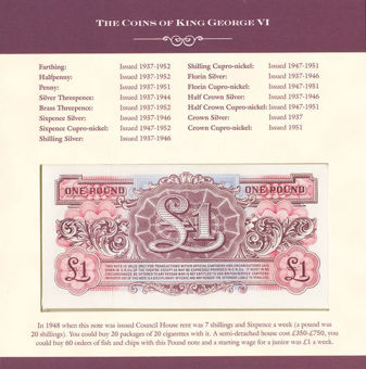 Picture of George VI Coin & Note Set