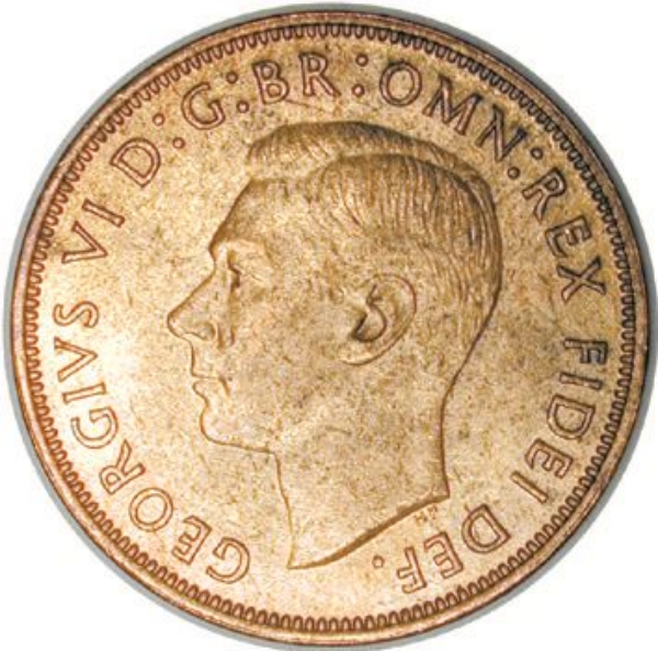 Picture of George VI, Penny 1949 Brilliant Uncirculated