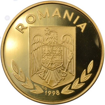 Picture of Romania, Ice Dance Olympics Piedfort Brass