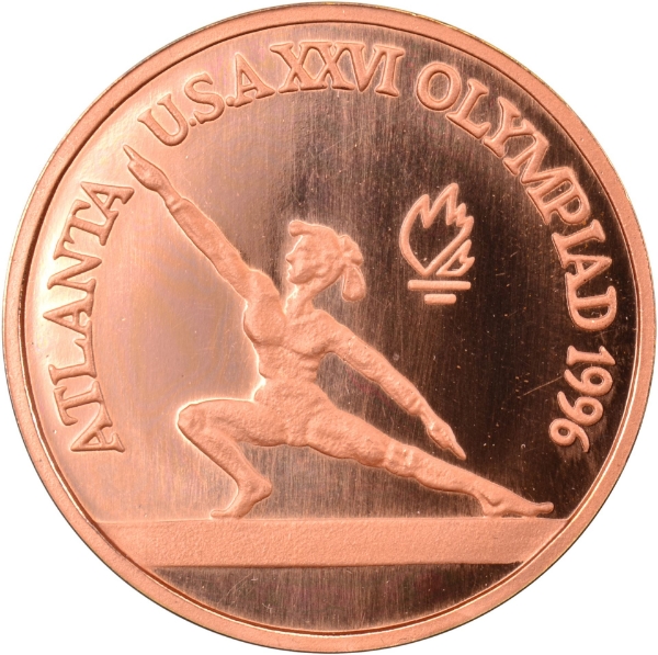 Picture of Romania, Gymnast Olympics Copper Piedfort