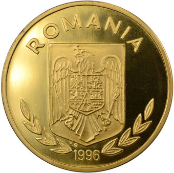 Picture of Romania, Shooting Olympics Brass Piedfort