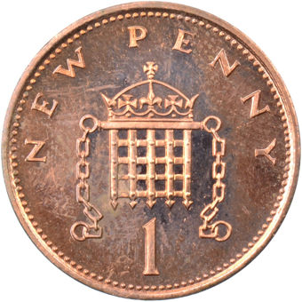 Picture of Elizabeth II, One Penny 1971 Proof